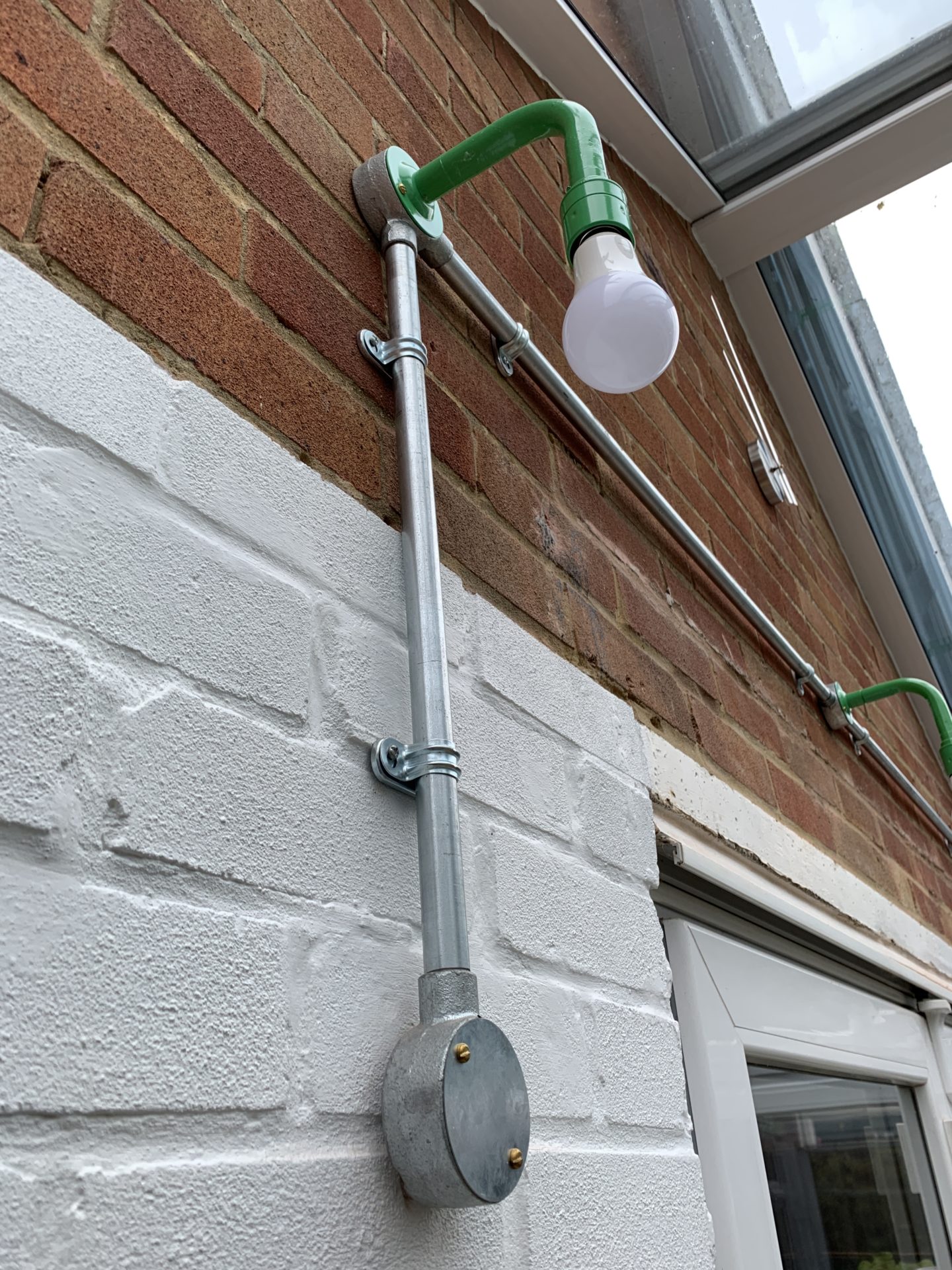 Industrial Conduit In A Conservatory Gravel Hill Lighting   IMG 0460 